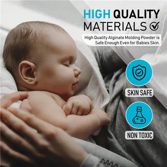 Hand Casting Kit for Couples or Family | Mounting Plaque Included | DIY Plaster - Picture 3 of 6